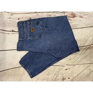 Carhartt Men's Blue Denim Jeans Size 50x32